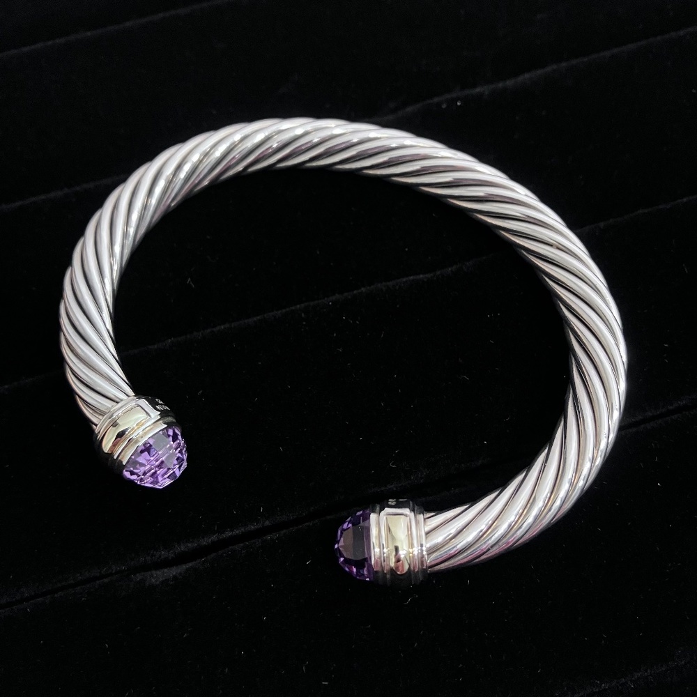 David Yurman Classic Cable Bracelet Size Medium - Picture 2 of 4